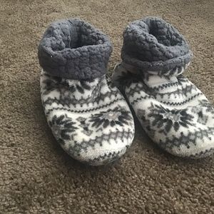 Well loved mukluk slippers